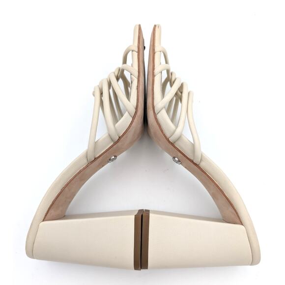 Paige Becca Slip On Strappy High Heel Sandals Women's Bone Size US7 - Picture 11 of 11